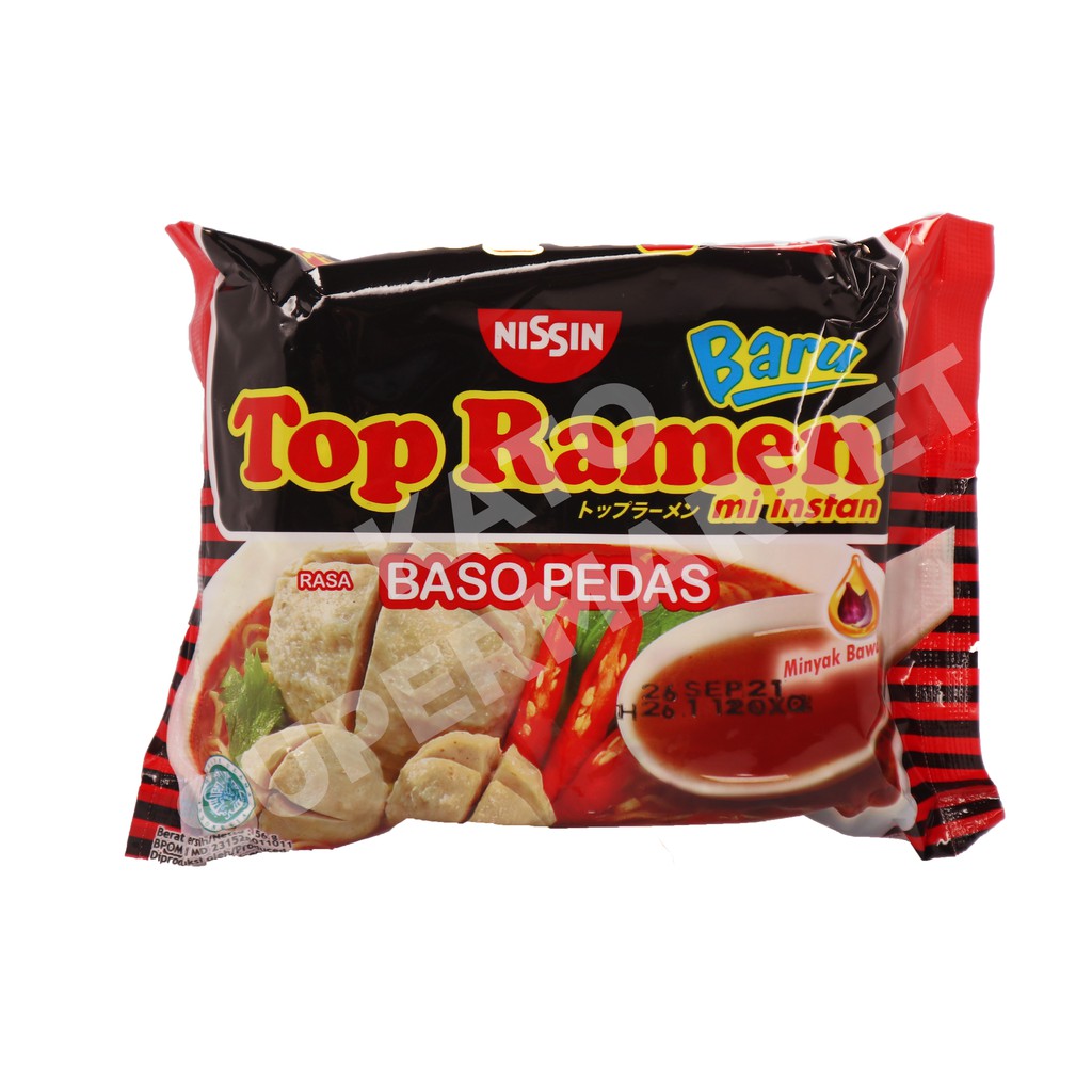 

Top Ramen Mie Instan Rasa Baso Pedas 56g
