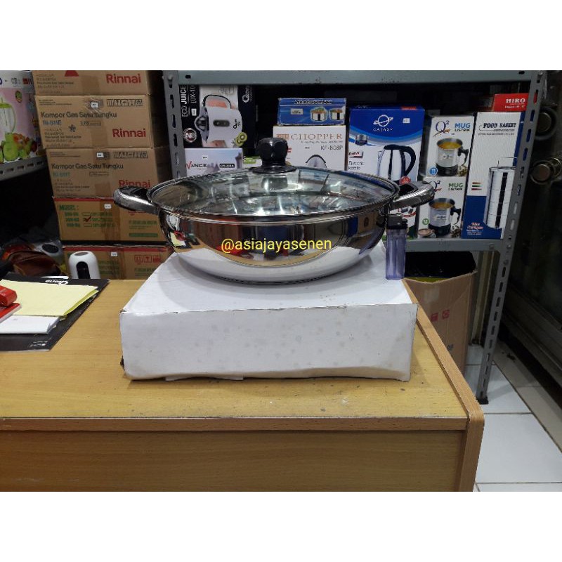 Panci Hot Pot Shabu Shabu Stainless Steel Akebonno 32 CM