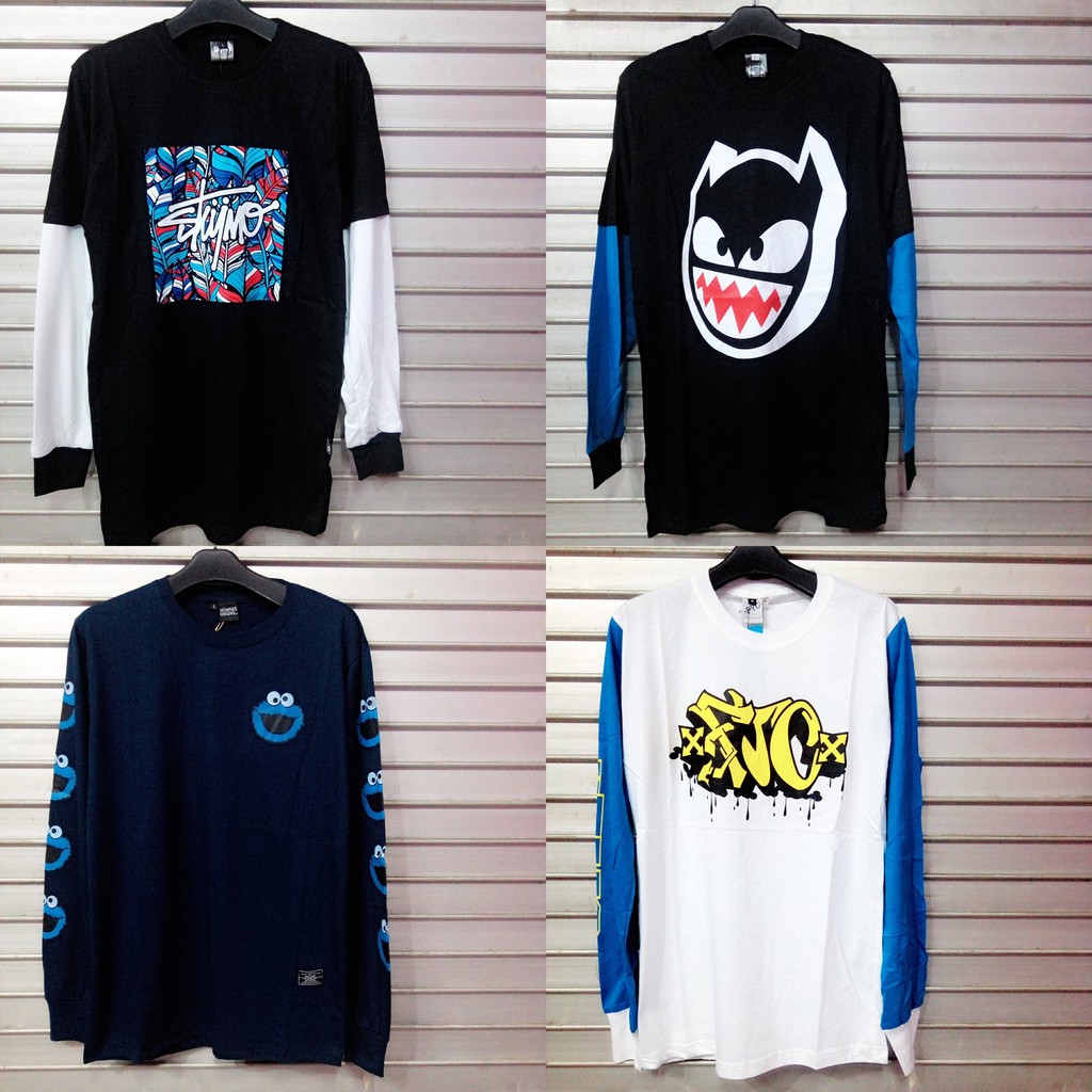 Grosir Baju Distro Kaos Surfing Pria Wanita Long Sleeve Lengan Panjang Supplier Online Murah