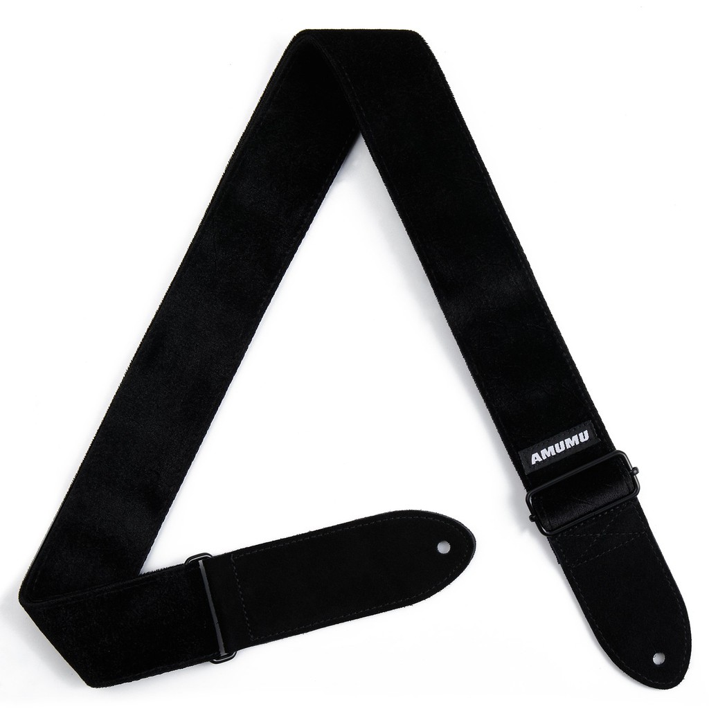 Amumu VL01-BK Strap Gitar motif Black Flocking