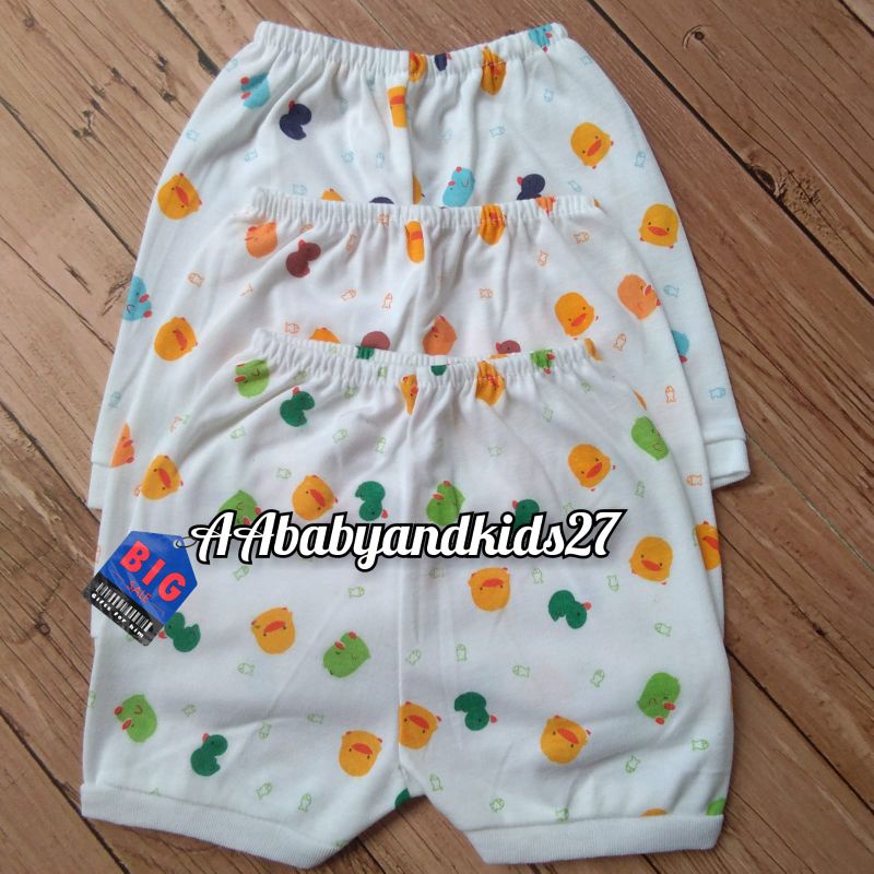 Shankusen 3PC Celana Pendek Bayi Model Segi Usia Newborn Lembut SNI Hight Quality