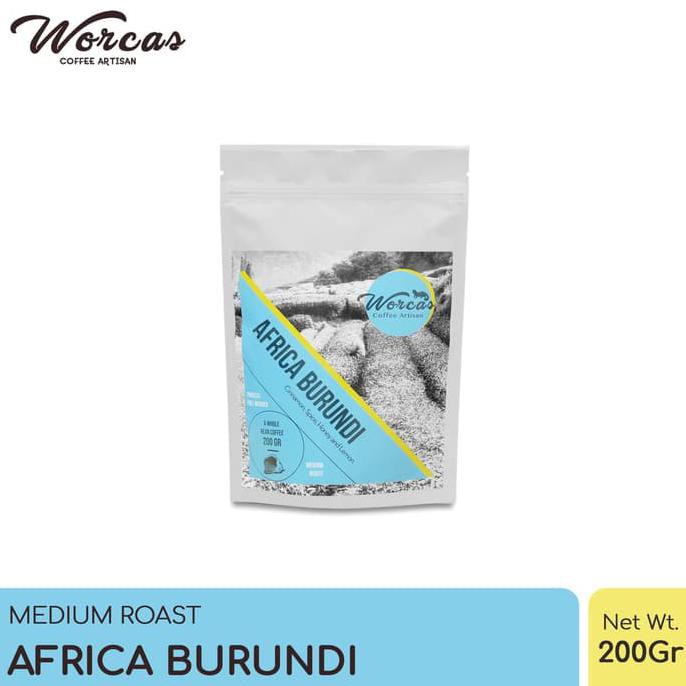 

WORCAS Arabica Africa Burundi 200gr - Medium Roasted Coffee - KOPI BIJI