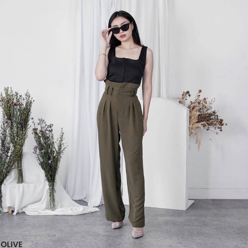 Hipie Loose Pants - Cullote HW Crinkle | Lexa Kulot