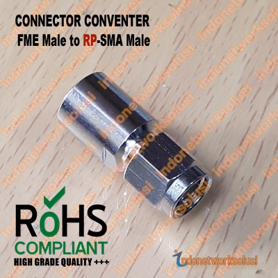 KONEKTOR CONNECTOR CONVERTER FME Male to RP-SMA Male