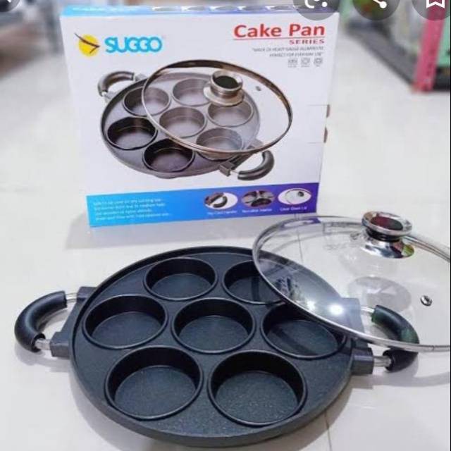 Suggo Cetakan Kue 7 Lubang Datar - Cetakan Suggo / Snack Maker Martabak Mini Kue Apem Jajanan Pasar