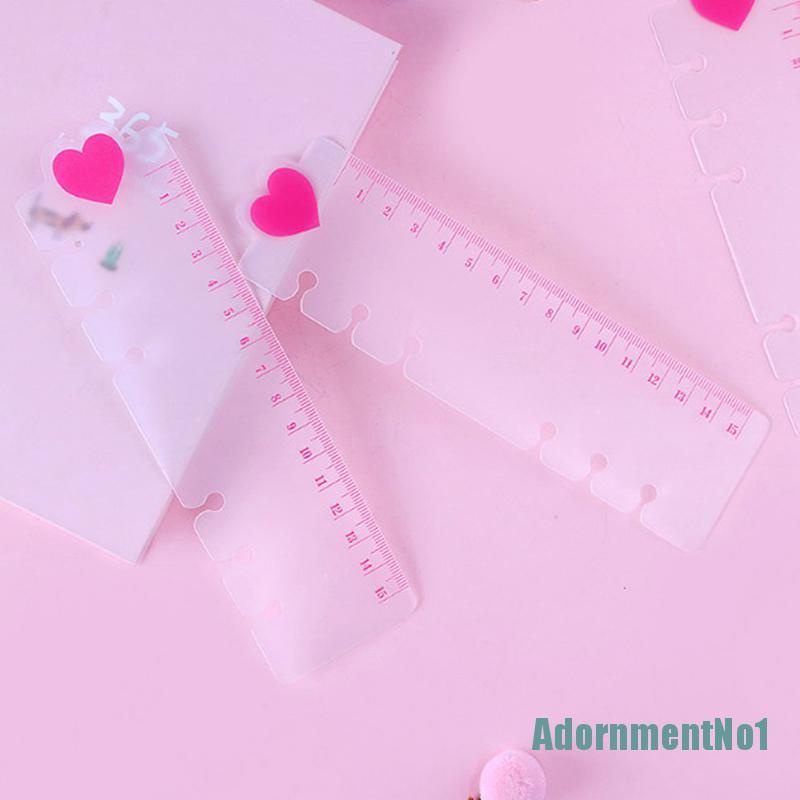 (AdornmentNo1) Penggaris Agenda / Loose Leaf 6 Lubang Ukuran A5 / A6 Bahan PVC