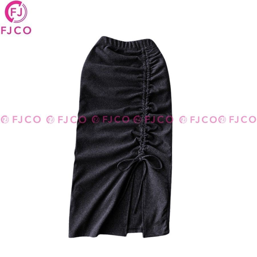 FJCO - Fashion Rok Model Terbaru Bahan Babyterry Size Fit To XXL Rok Ayuka-hitam