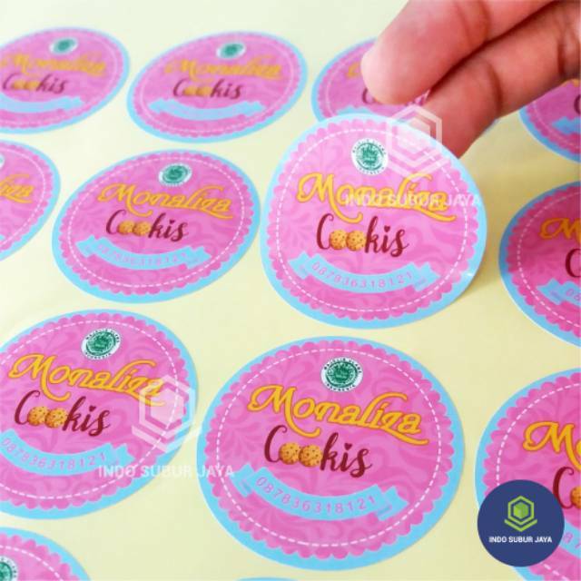 

Stiker Label Kemasan Produk (Makanan, Minuman, dll) / Stiker Chromo