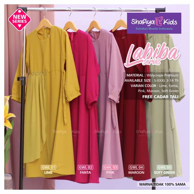 Gamis Anak Shafiya kids labiba