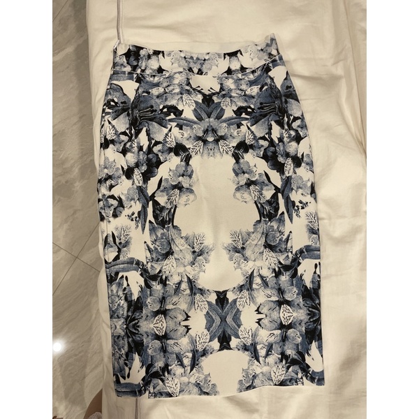 midi skirt blue preloved