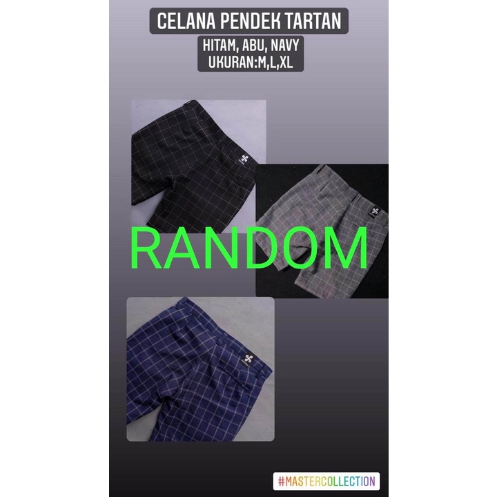 Tartan Celana Pria Pendek