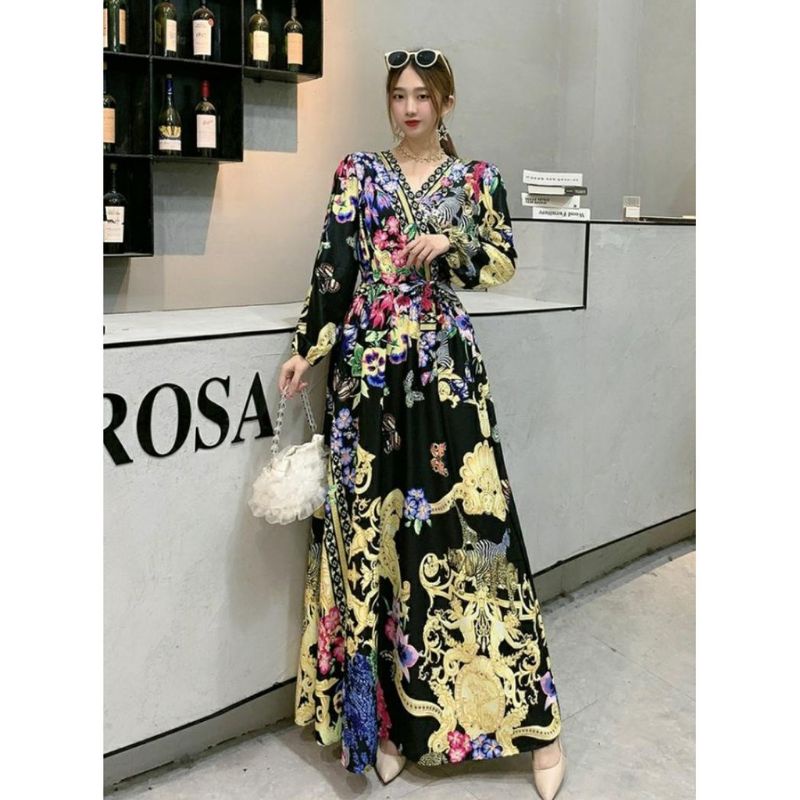 GAMIS ACHILLA DRESS MAXI BKK ORI IMPORT BANGKOK