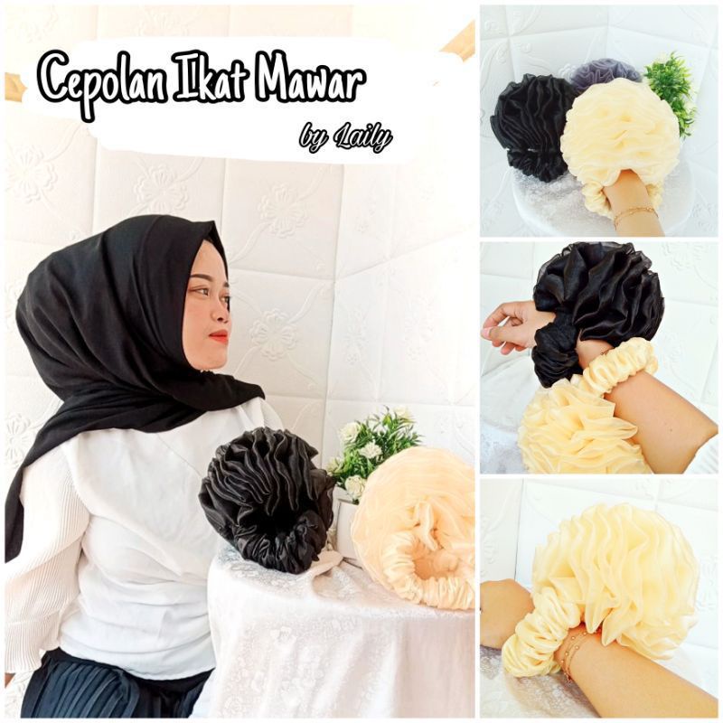 Cepol ikat mawar / cepolan ikat / cepolan mawar / CEPOL JILBAB / CEPOL BARBIE / CEPOLAN BARBIE