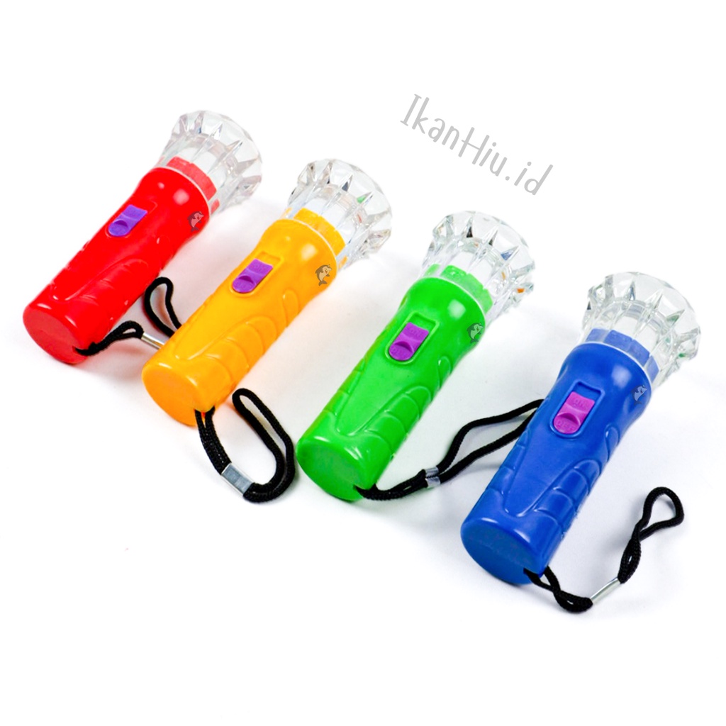 Gantungan Kunci Senter LED Free Baterai -  Mini Portable Flashlight - Mainan Souvenir Kecil - Lampu 