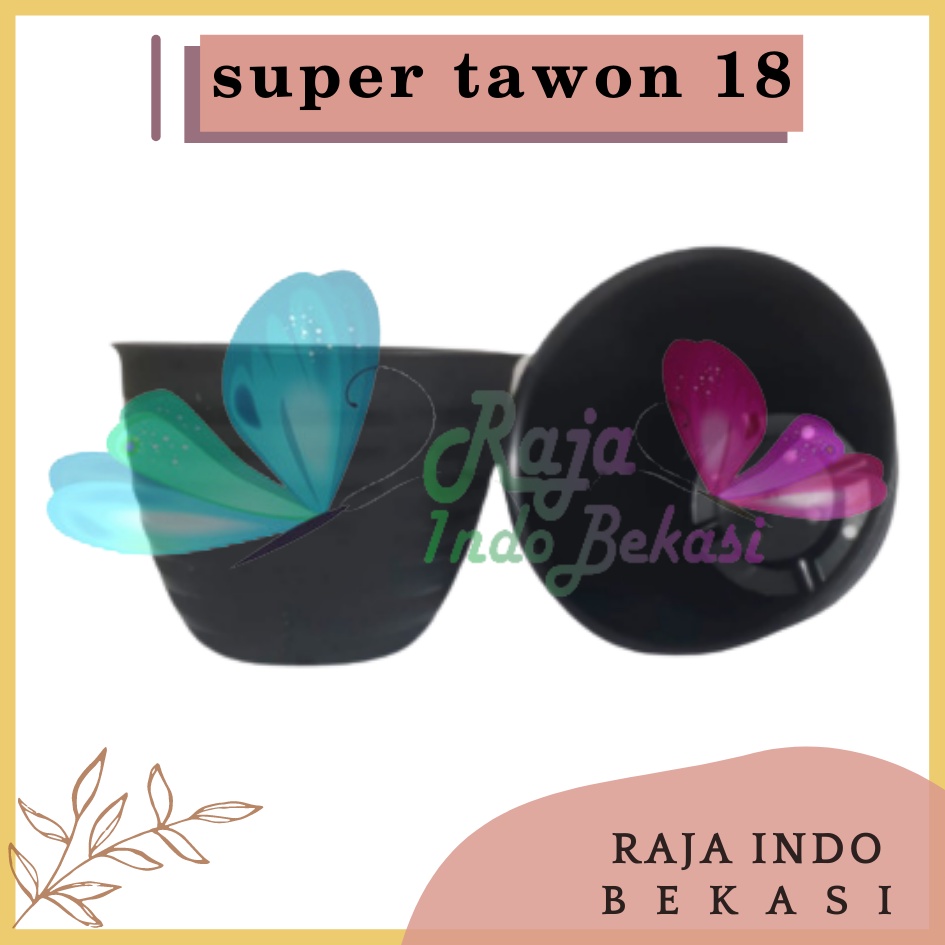 Ori Pot Super Tawon 21 Cm Hitam Tawon Pot 22 Plastik 21cm Vas Pot Bunga