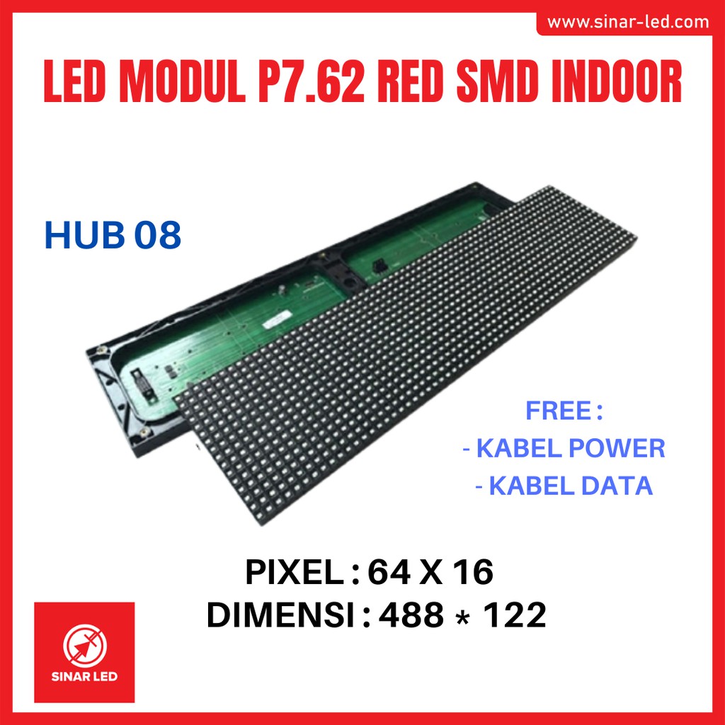 Led Modul P7.5 Red SMD Indoor
