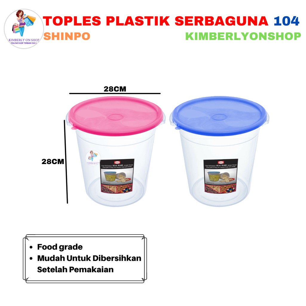 Kimberlyonshop Toples Plastik Serbaguna SIP 104 S Fresh Shinpo