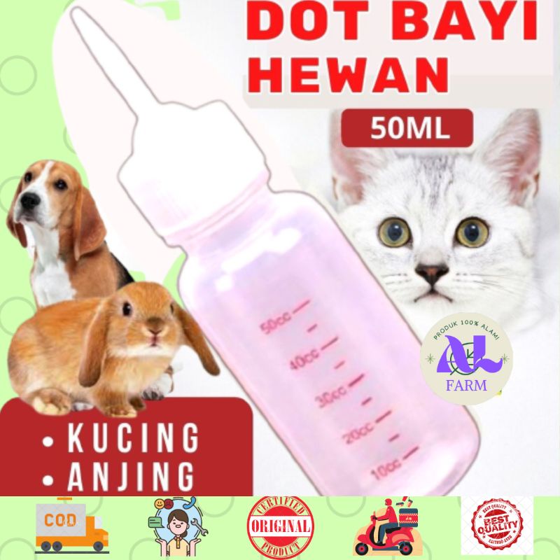 Dot botol bayi kucing anjing corong nipple kecil ALFARM