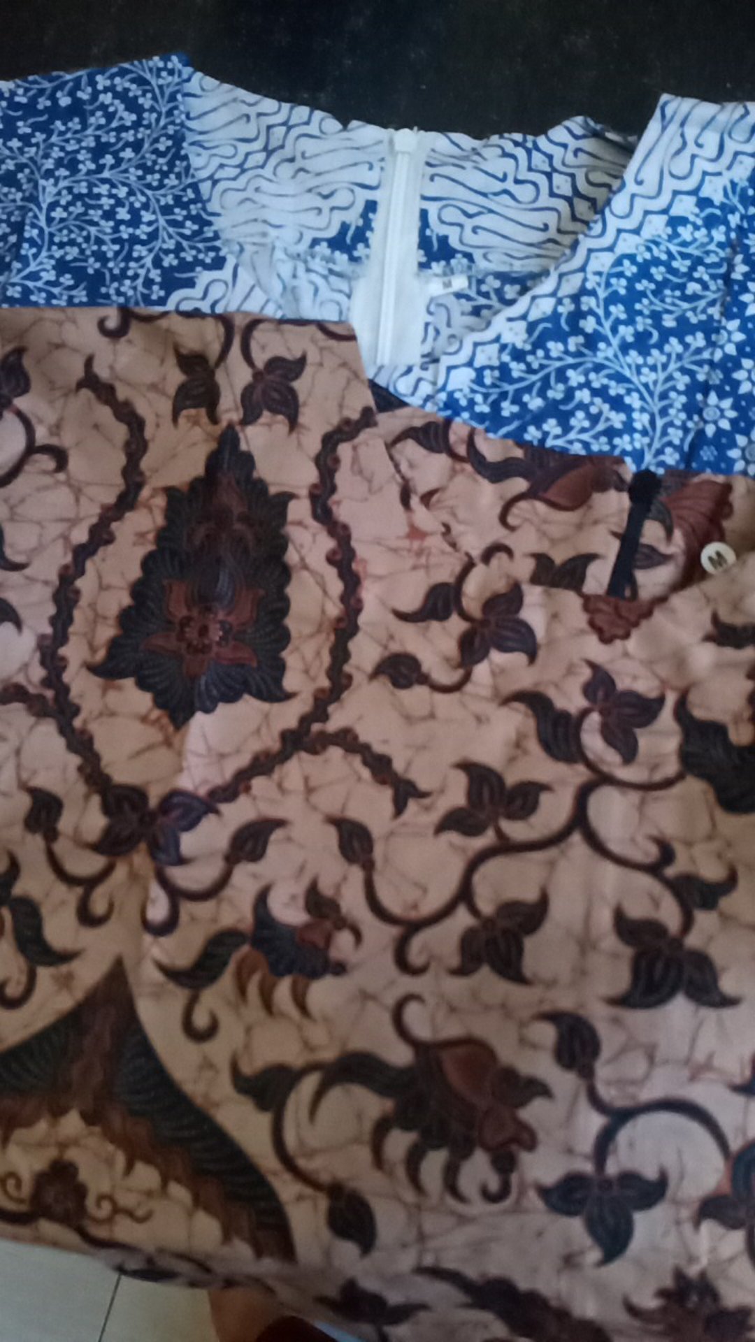 Tey-17 Batik Wanita Asj Sa Hrb026 Kenongo Kemeja Tosca Pendek