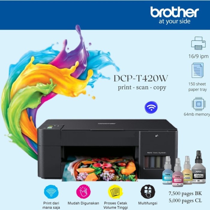 printer brother dcp t420w