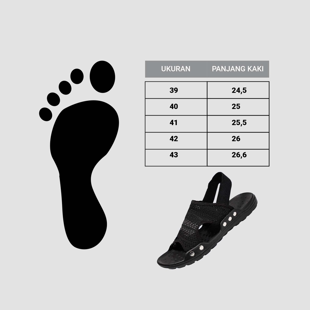 LUTTON - SANDAL SLOP RAJUT IBADAH UMROH &amp; HAJI - SANDAL SLOP RAJUT MASA MUDA - SANDAL SLOP RAJUT MASA TUA - SANDAL RAJUT ELASTIS