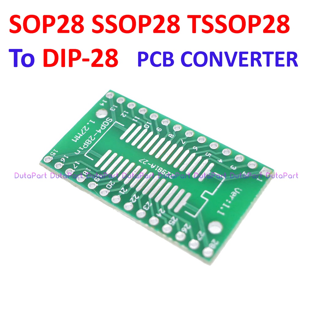 PCB Board SMD SOP28 SSOP28 TSSOP28 To DIP28 DIP 28 Adapter Converter