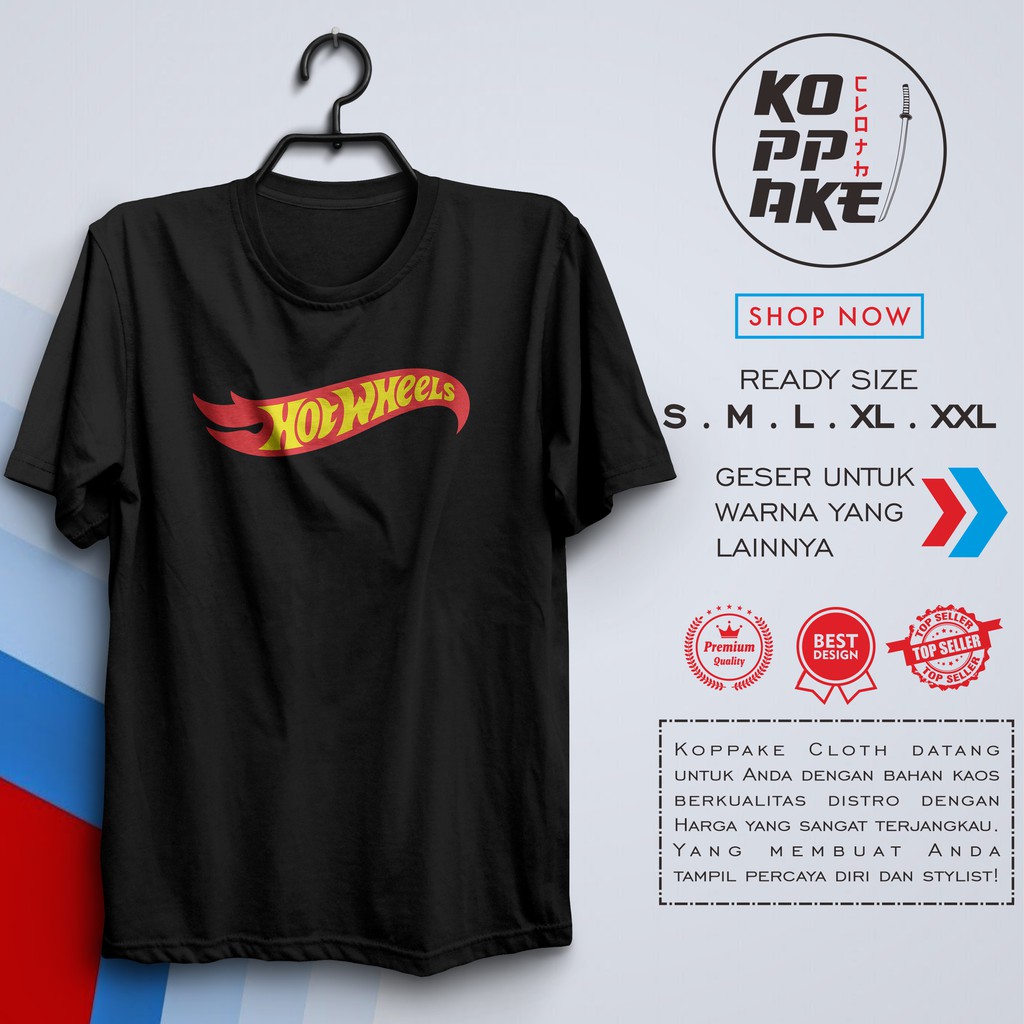 Kaos Hot Wheels Logo Baju Distro