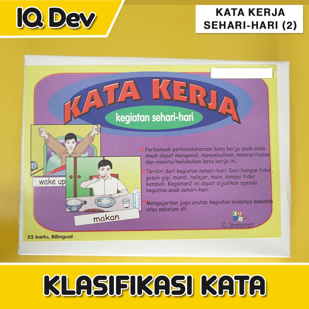 IQ DEV MAINAN TERAPI & EDUKASI ANAK|ORIGINAL|KATA KERJA (2)