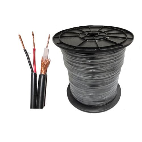 Kabel Coaxial Cctv Rg59 + Power Panjang 5 Meter ( Warna Hitam )
