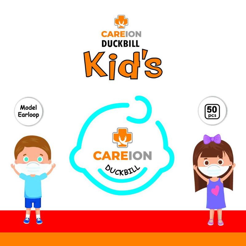 masker duckbill anak 1box isi 50 pcs