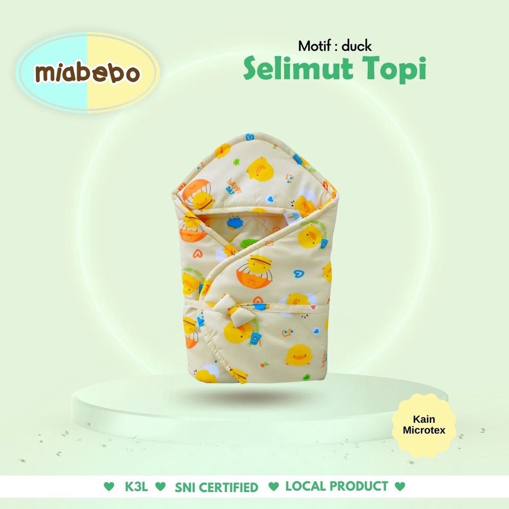 Miabebo Selimut Topi MB-020/Selimut Bayi Murah/Hooded Blanket