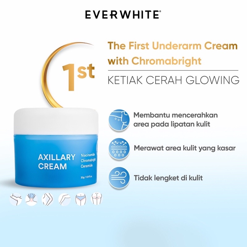 Everwhite Axillary Cream - Krim Pencerah Lipatan dan Underarm