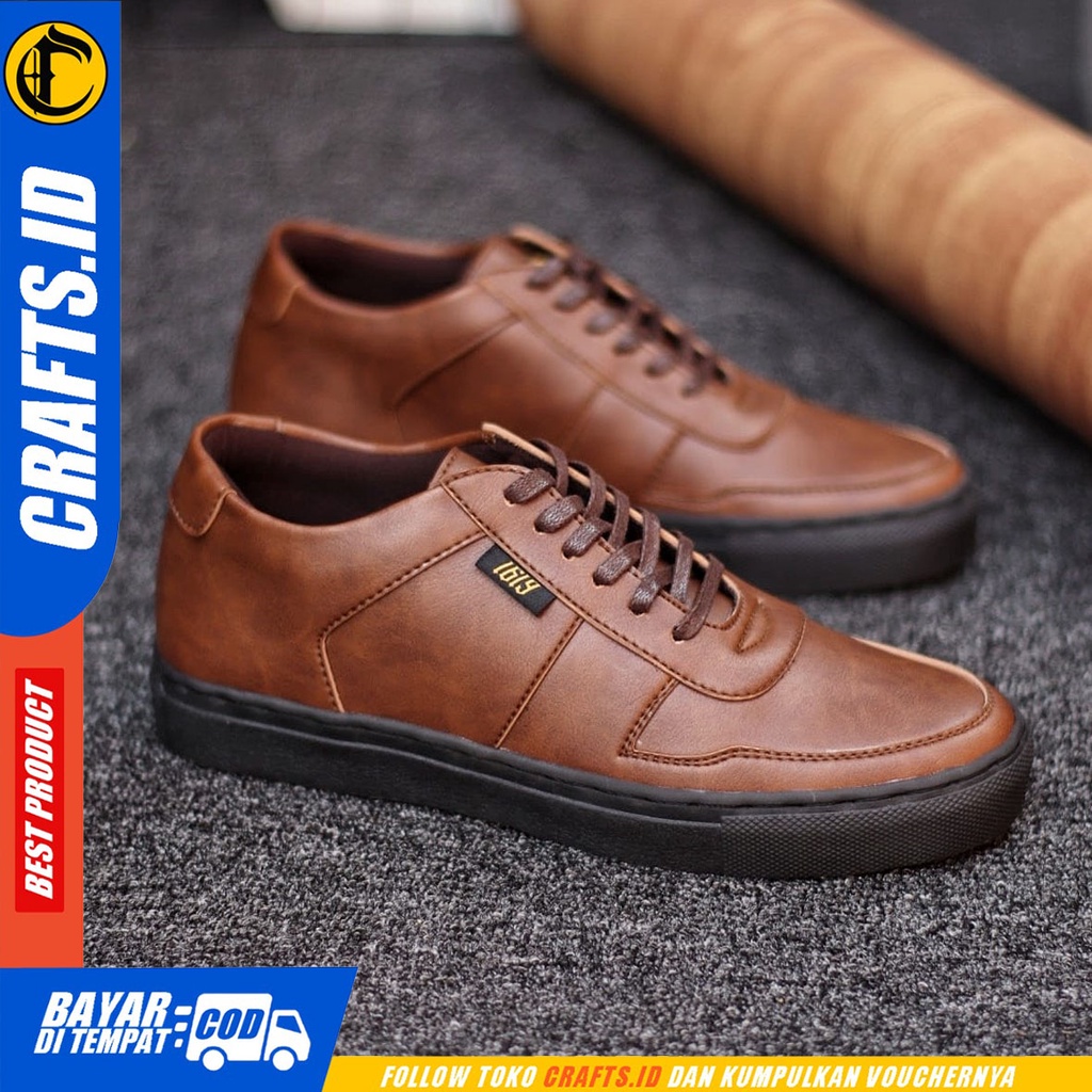 CRAFTS Beris - Sepatu Pantofel Pria Formal