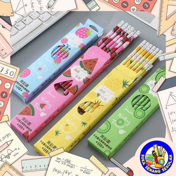 

SELUSIN Pensil Raut HB Fresh Fruits S8015