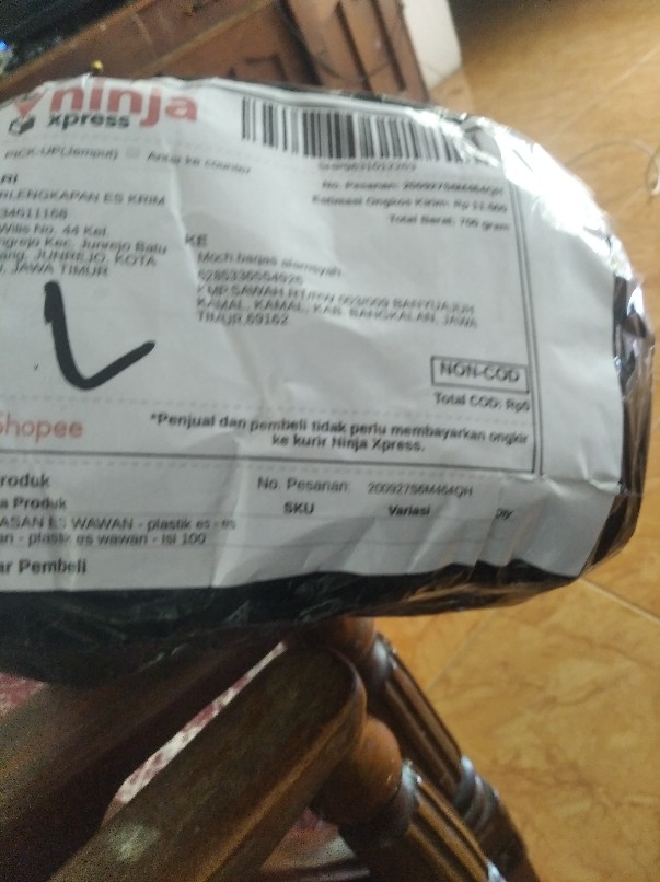 Kemasan Es Wawan / Plastik Es / Es Wawan / Plastik Es Wawan / Isi 100