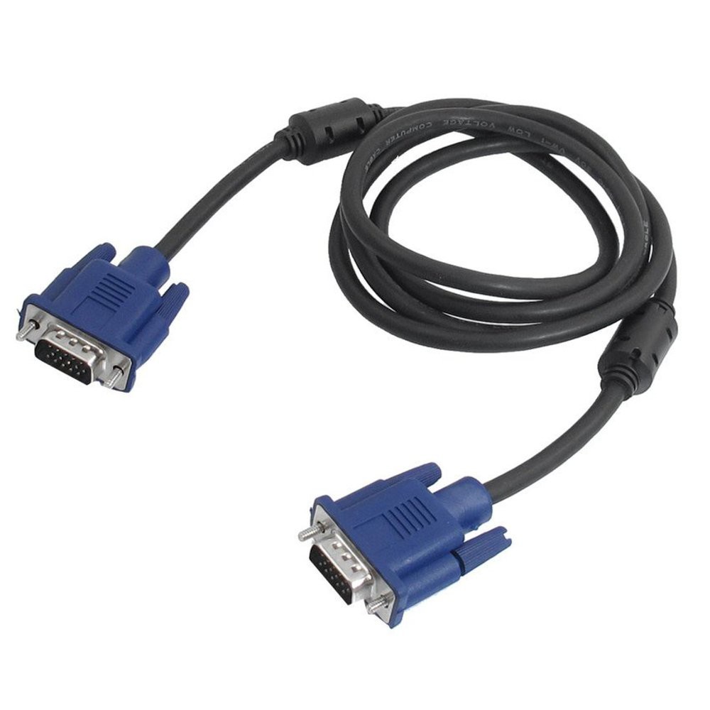 CABLE VGA MALE MALE 1,5M MONITOR LCD / LED KABEL MALE TO MALE 15 PIN 1.5 METER