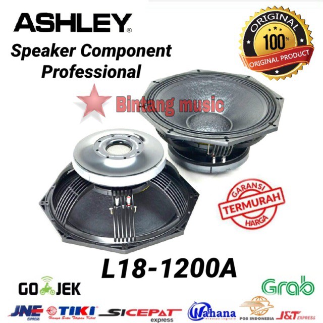 PROMO MURAH Speaker Component Ashley L18 1200A Woofer 18 inch
