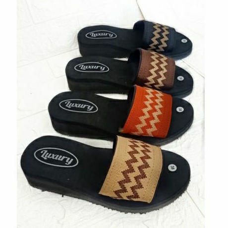 SANDAL SELOP - SANDAL SLOP WANITA - SANDAL TURKI - SANDAL RAJUT - SANDAL WEDGES