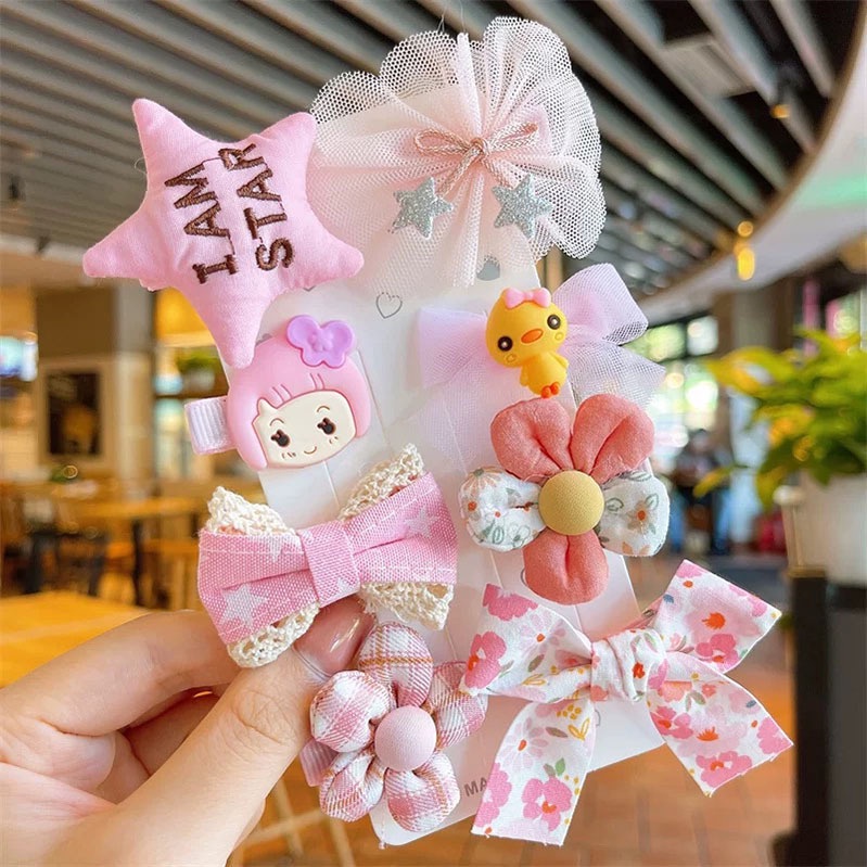 (ISI 4-10 PCS) Jepit Little Star Anak Perempuan / Hair Pin Jepitan Korea Balita Kualitas Import Premium Gaya Aksesoris Babycinnamon