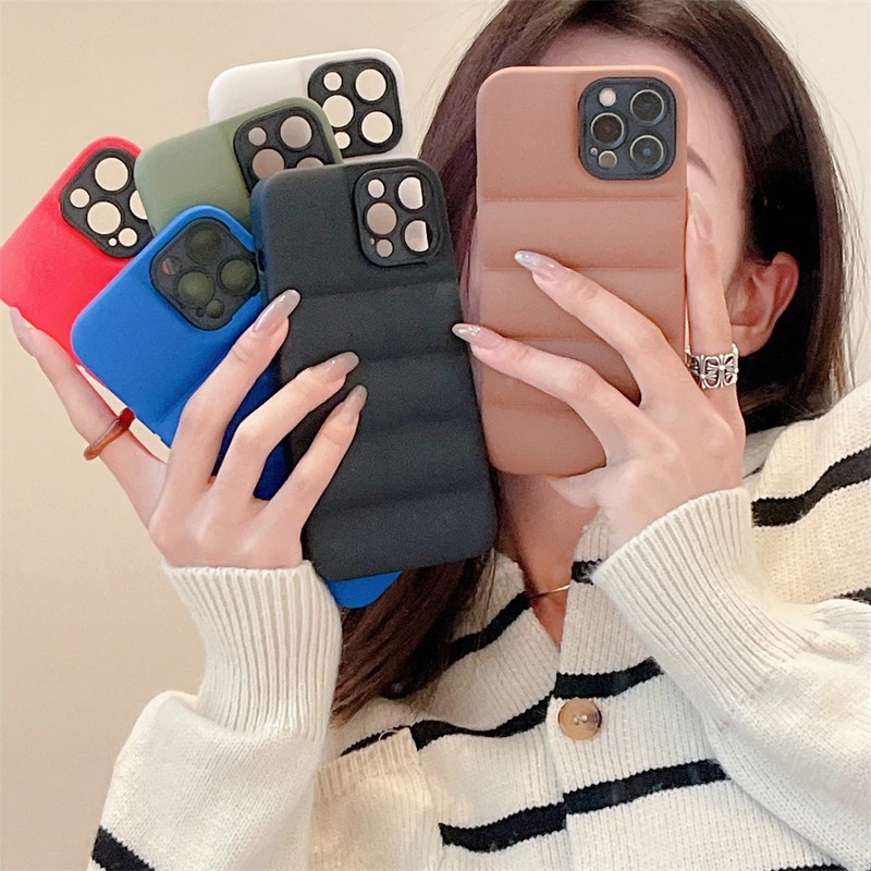 Case Iphone 13 PRO MAX Soft Winter Down Jacket Silicone cover back cover