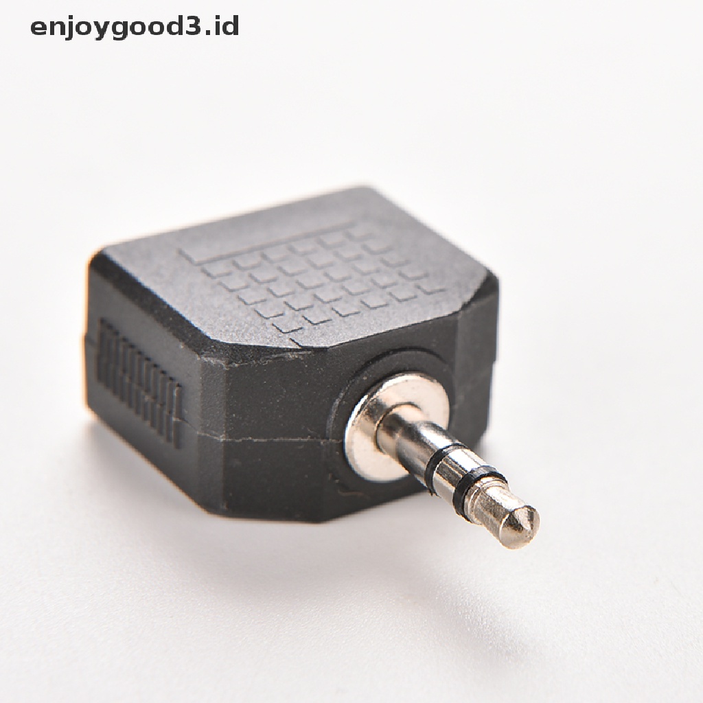 (Rready Stock) Adaptor Splitter Jack Audio 3.5mm 1 / 8 &quot;Male Ke 2 Female (ID)