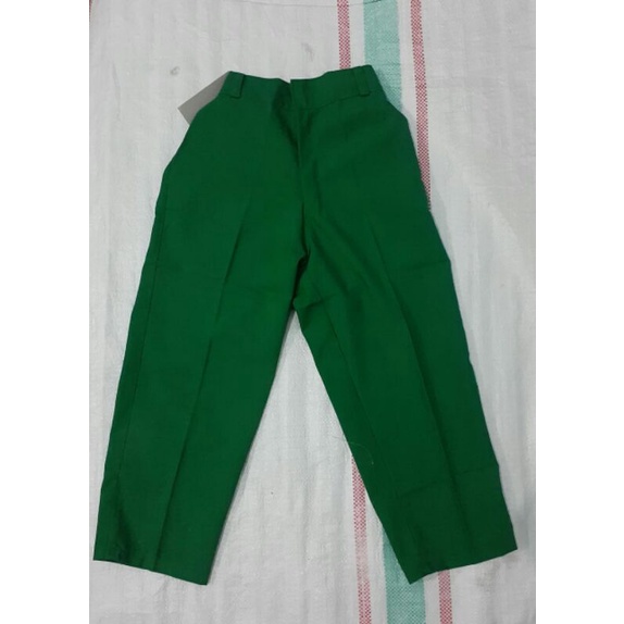 SERAGAM SEKOLAH CELANA PANJANG WARNA HIJAU SD/SMP/ MI/MTS POLOS