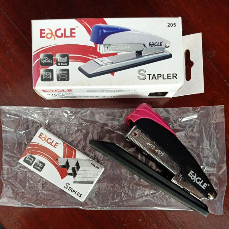 

Stapler / Staples / Jepretan (Eagle 205 + isi 500pcs)