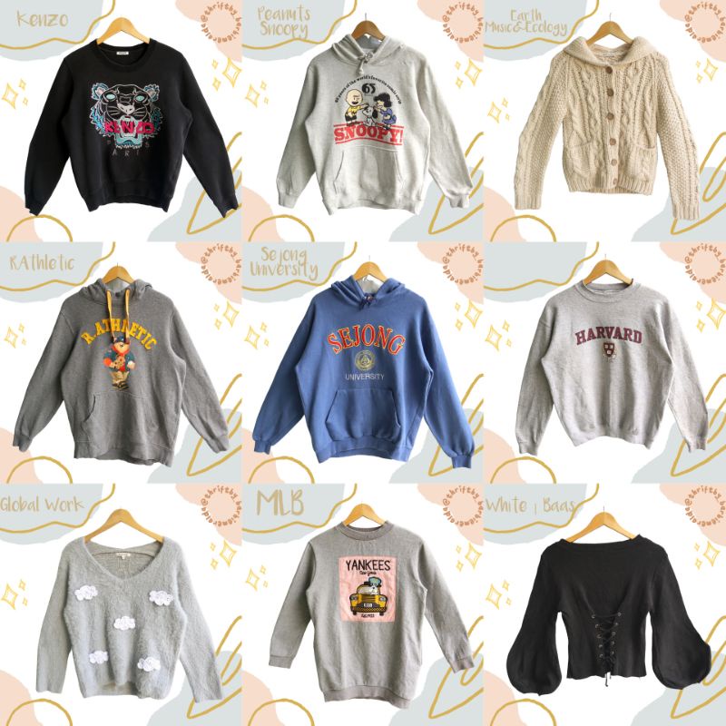 SWEATER BULU BALON OVERSIZE CROP, OUTER BULU, TILE,FUZZY,MOTIF BORDIR 3