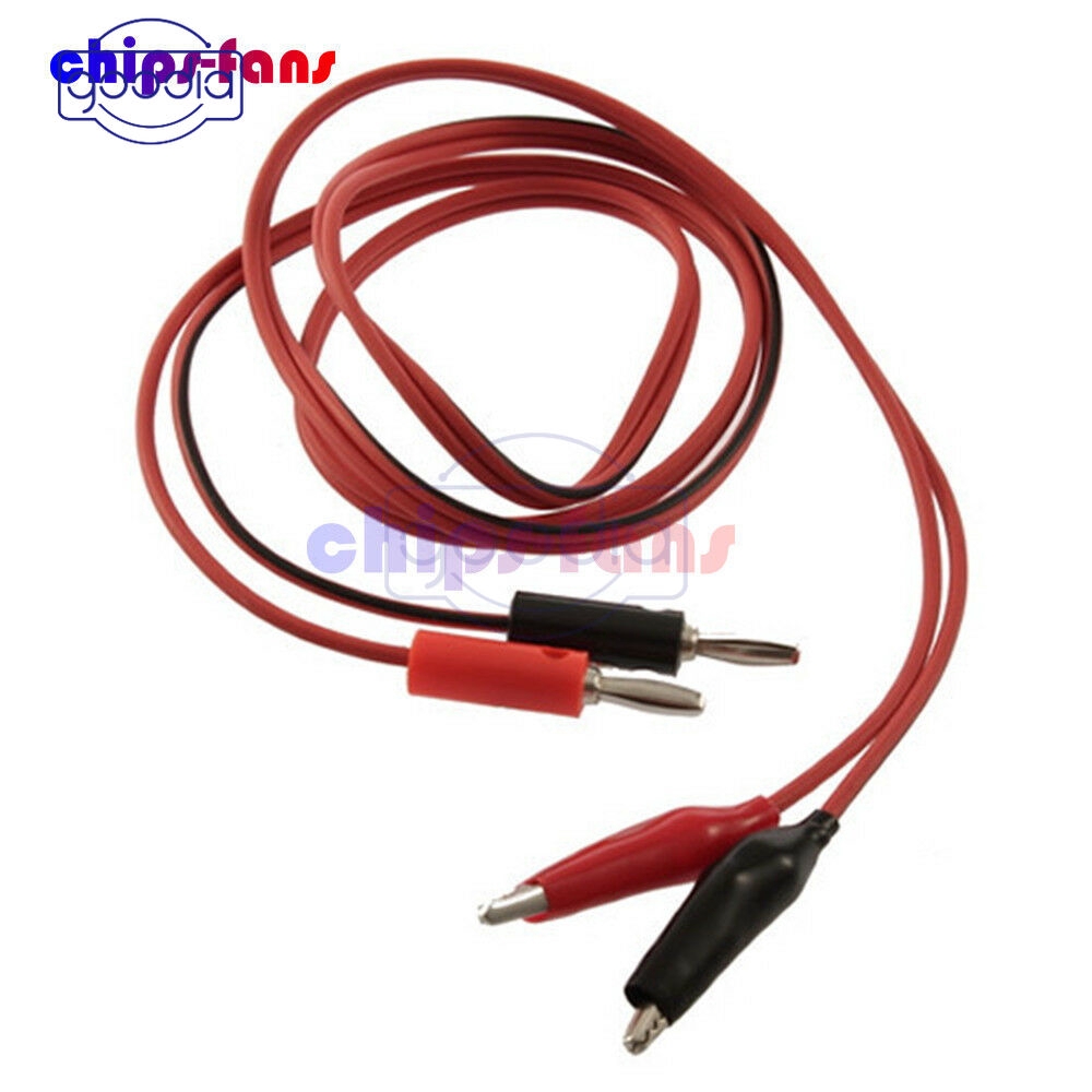 Kabel Klip Uji Alligator Ujung Ganda Ke Usb Male Hook Lead Banana Plug