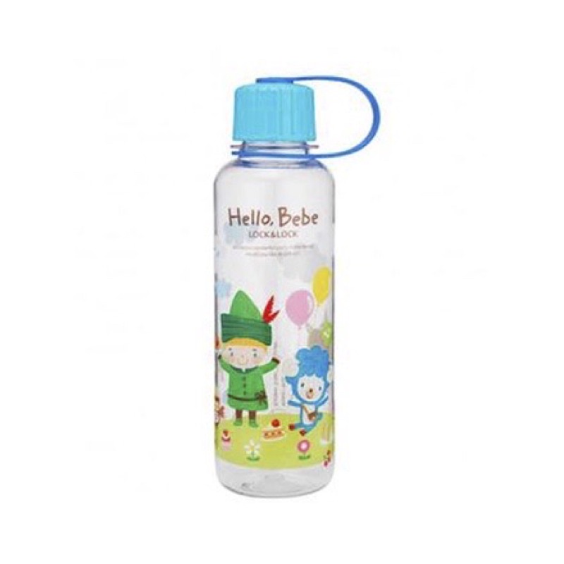 Lock N Lock ABF642 Hello Bebe Bisfree Pattern Water Bottle Blue 480ml