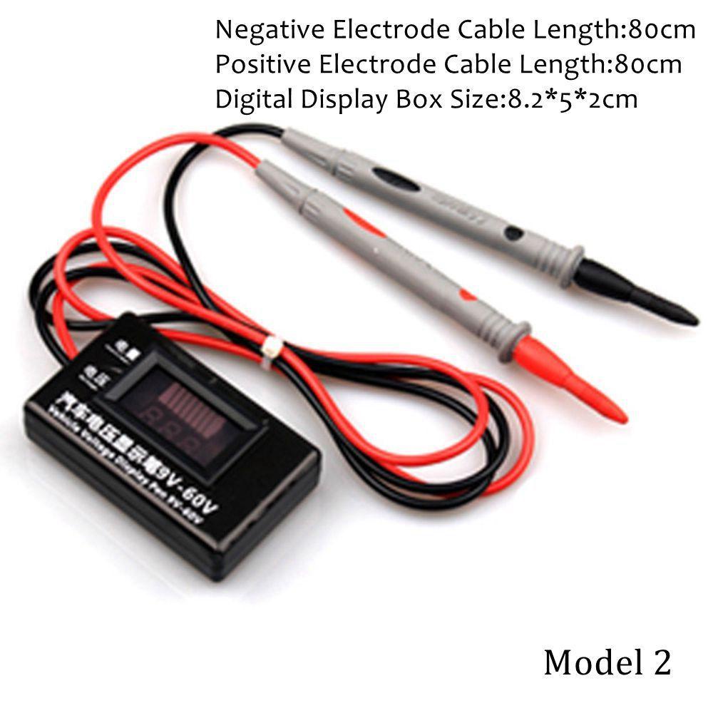 Top Otomotif LCD Digital Circuit Tester Tahan Lama 9-60V Pengukuran Yang Tepat Pemindai Sirkuit Power Probe
