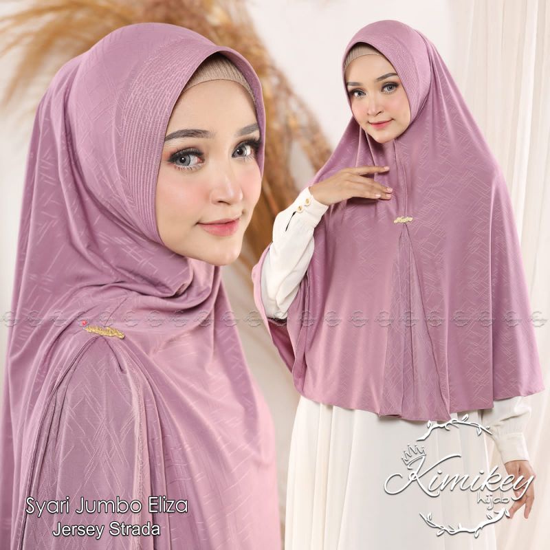 [Original kimikey]•ELIZA SYAR'I•hijab instan jumbo