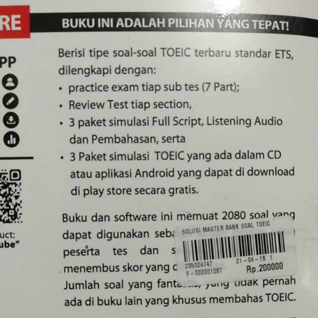 Solusi Master Bank Soal Toeic 2080 Vocabulary Grammar Shopee Indonesia