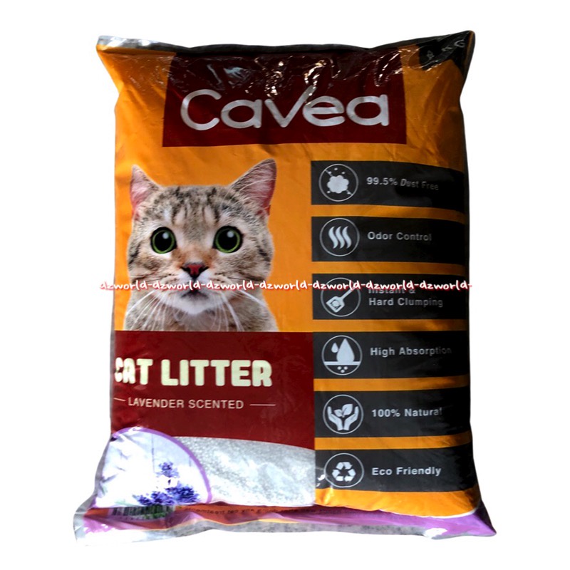 Cavea Cat Litter 8kg Pasir Wangi Lavender Mawar Lemon Apel Pasir Kucing untuk BAB Pup Pipis Kucing Anjing Hewan Cat Sand